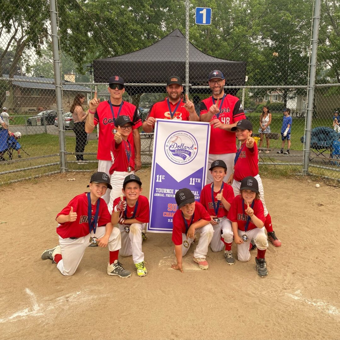 Baseball Les Condors Rouge U9 B Champions Dun Tournoi