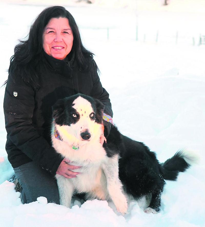 Bandit a donné des sueurs froides à sa maîtresse, Jacqueline Daraîche, lorsqu’il est tombé dans la rivière Yamaska. Photo Robert Gosselin | Le Courrier ©