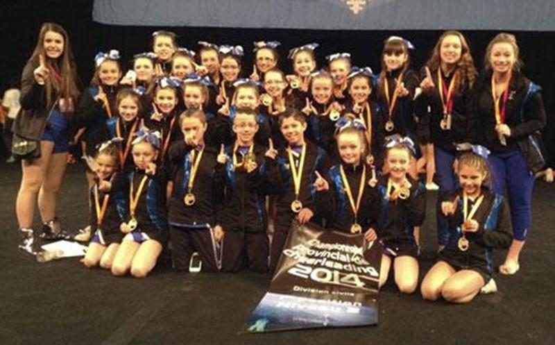 Six des huit équipes de ProCheer Association sont montées sur le podium au championnat provincial de cheerleading.