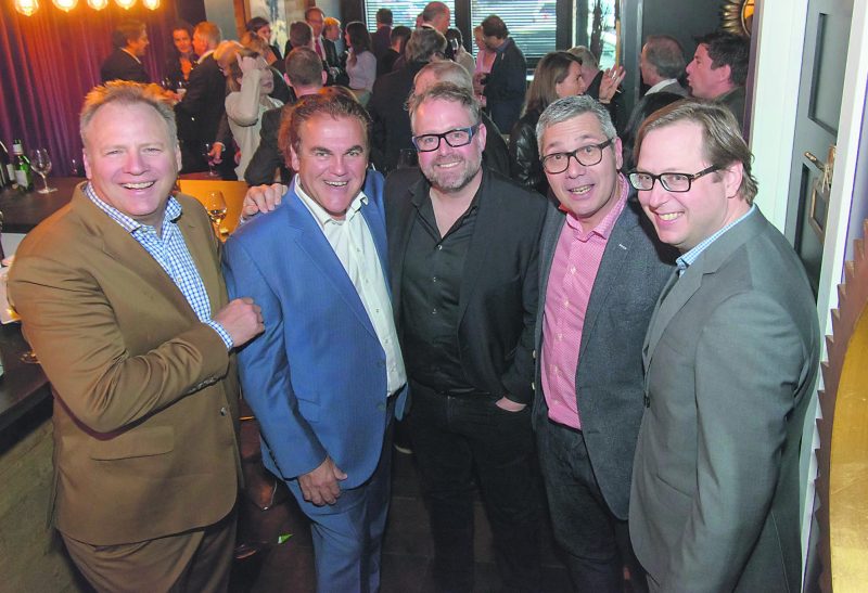 Des gens d’affaires impliqués dans leur communauté : Jacques Sylvestre Jr, Jean Fontaine, Alexandre Taillefer, Luc Ménard et Benoit Chartier.