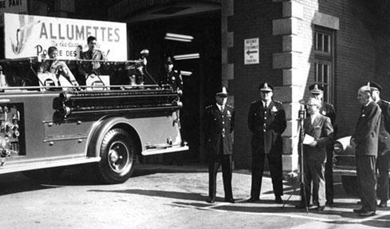 Semaine de prévention contre l’incendie, Saint-Hyacinthe, octobre 1961. Archives CHSH