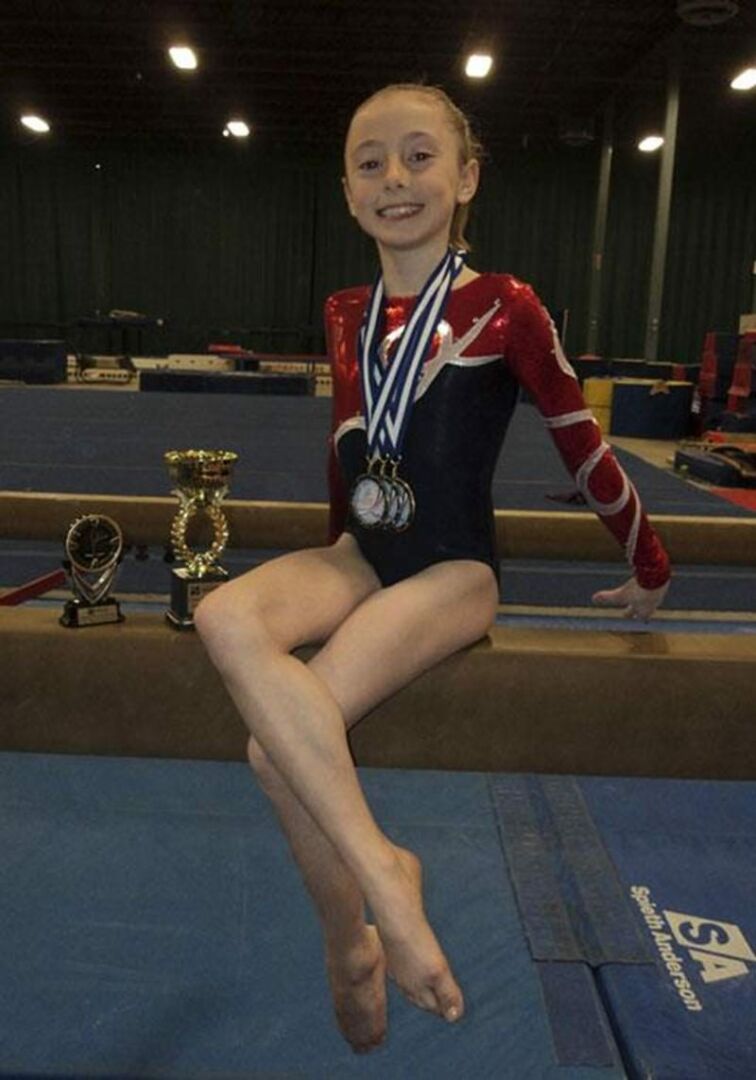 Charlotte Chagnon a volé la vedette aux qualifications provinciales de gymnastique artistique, avec des médailles à la poutre et au sol.