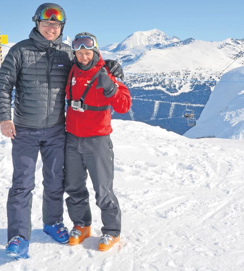 L’éditeur du Courrier de Saint-Hyacinthe, Benoit Chartier, avait eu l’occasion de faire quelques descentes avec Pierre Jetté à Whistler alors qu’il tentait toujours de battre le record Guinness. Photothèque | Le Courrier ©