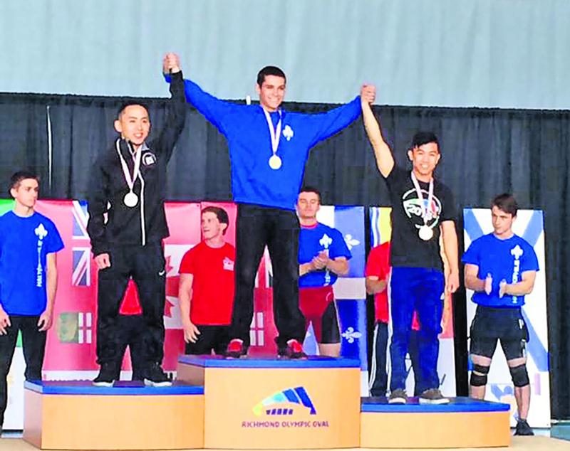 Matt Darsigny a remporté à 14 ans le championnat canadien senior chez les 56 kg, du jamais vu. Photo Facebook