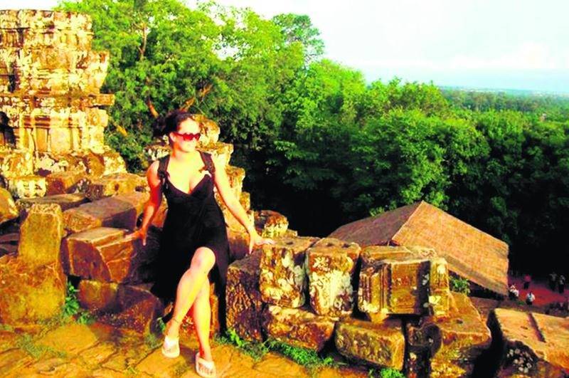 La Maskoutaine Alexandra Côté a passé 10 jours au Cambodge lors d’un périple de deux mois en Asie.Photo courtoisie