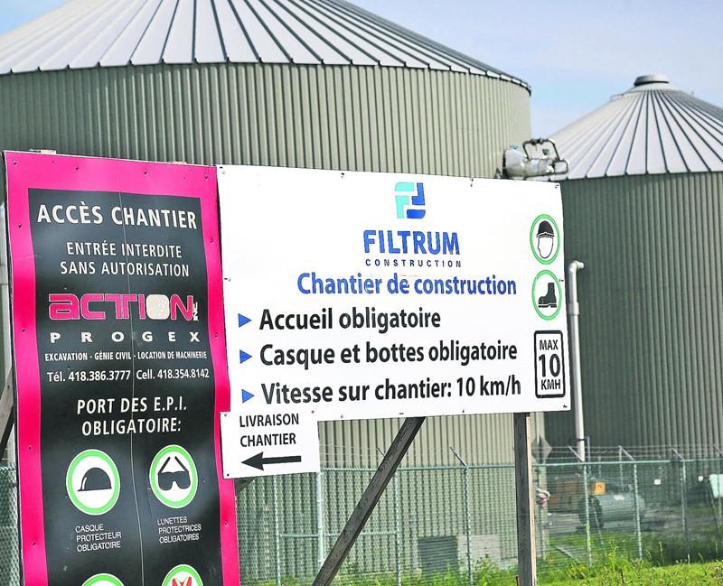 Avec ses deux contrats obtenus de la Ville de Saint-Hyacinthe, Filtrum Construction a raflé près de la moitié du budget de 85 M$ alloué au projet de biométhanisation. Photo Robert Gosselin | Le Courrier ©