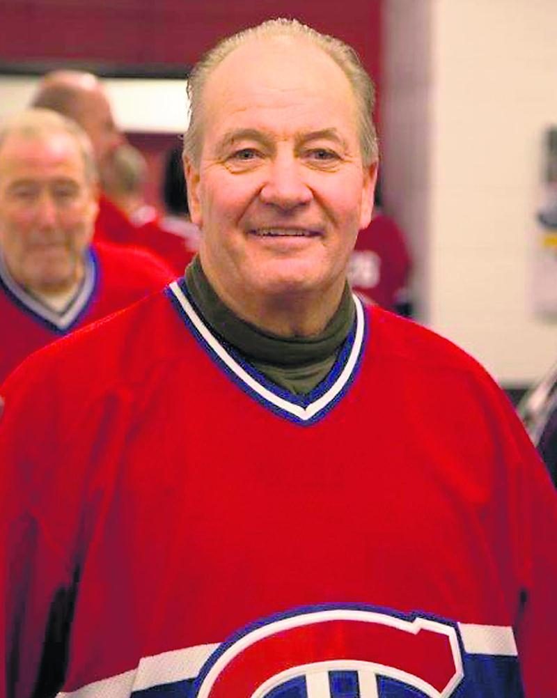 Richard Lamoureux, portant fièrement le gilet du Canadien de Montréal. Photo Courtoisie
