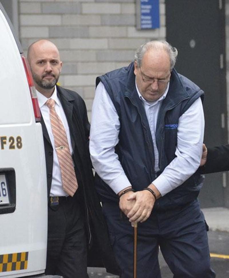 Paul Laplante lors de sa première comparution au Palais de justice de Valleyfield le mois dernier.