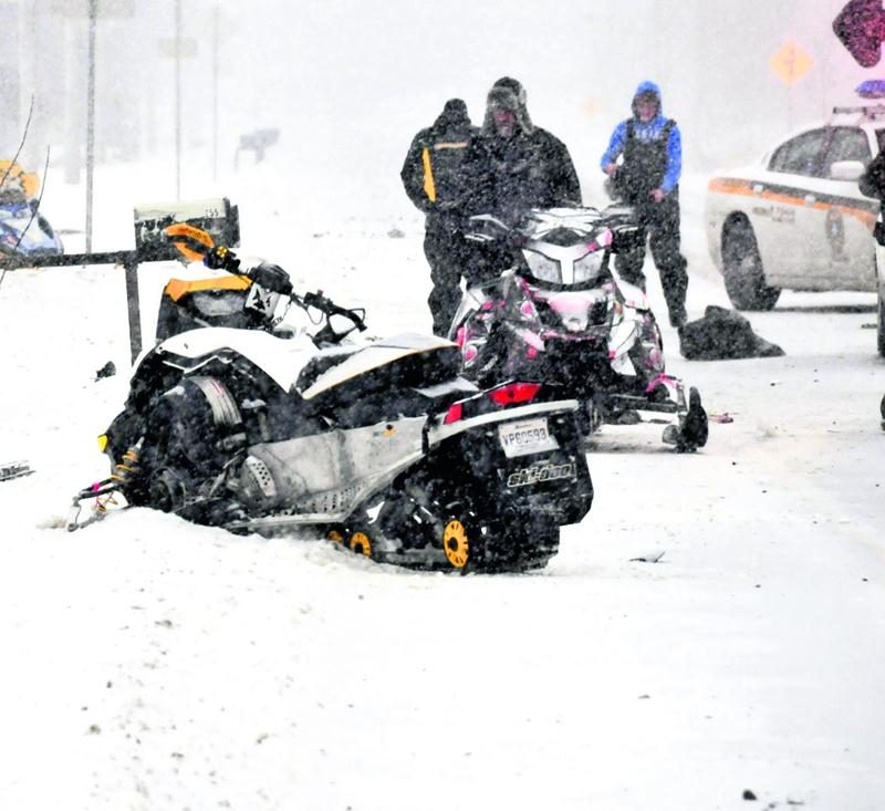 Une motoneigiste de Saint-Hyacinthe est décédée dans un accident impliquant une voiture.  Photo Éric Beaupré