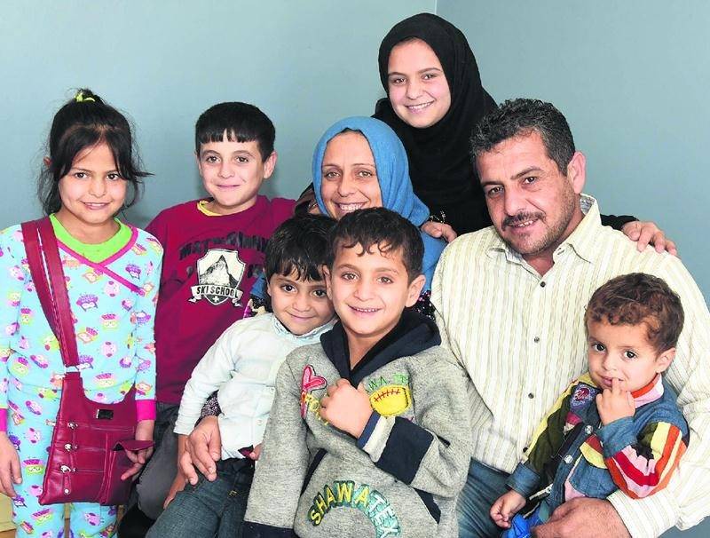 C’est avec confiance et bonheur que la famille du Syrien Raed Ahamd Al Shebli entreprend un nouveau départ à Saint-Hyacinthe. Photo François Larivière | Le Courrier ©