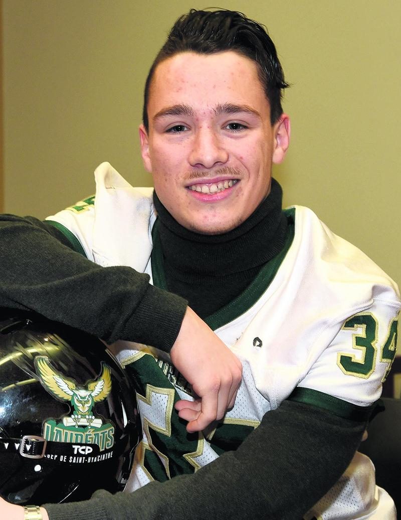 William André est arrivé au Cégep de Saint-Hyacinthe au début janvier pour rejoindre la famille des Lauréats. Photo François Larivière | Le Courrier ©