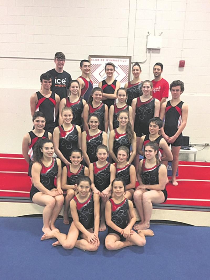 Les athlètes de Gymnaska-Voltigeurs seront en action tout au long de la fin de semaine à l’École Casavant. Photo Courtoisie