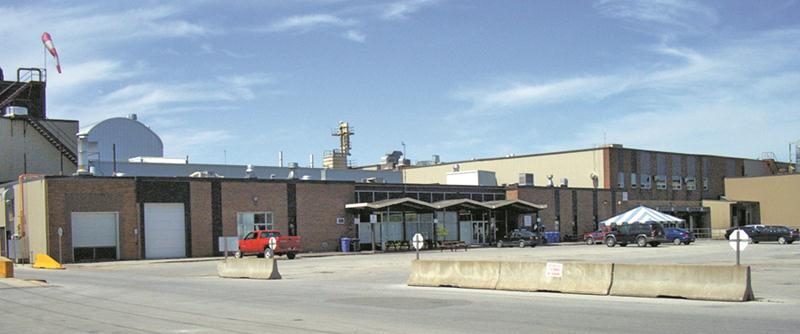 Façade du siège social d’Olymel, situé au 1425 de la rue Saint-Jacques à Saint-Hyacinthe.