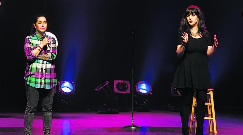 Mariana Mazza et Virginie Fortin unissent leurs forces et leurs faiblesses dans le cadre de leur premier spectacle intitulé Mazza/Fortin.Photo Éric Myre ©