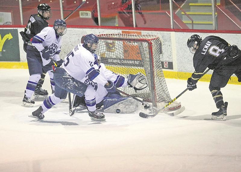 Les Lauréats ont battu les Cougars du Collège Champlain-Lennoxville dimanche pour prendre une avance de quatre points au classement de la ligue collégiale. Photo Robert Gosselin | Le Courrier ©