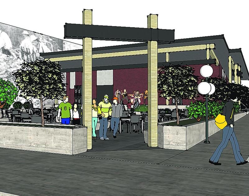 Des élus municipaux aiment beaucoup l’idée d’une Place du Marché lancée par la SDC, mais d’autres espèrent encore la réalisation d’un projet privé devant le Marché public. ©Courtoisie de Cosmopolite Design et SDC