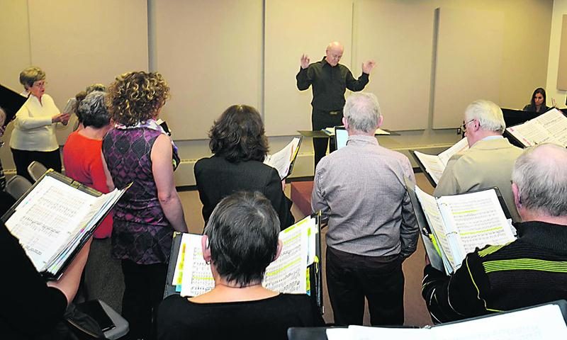 Un studio d’art vocal du Centre culturel Humania. Photo François Larivière | Le Courrier ©
