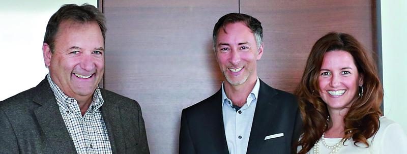 Sur la photo, de gauche à droite, les associés Sylvain Bernier, Robert de Montigny et Isabelle Gendron.