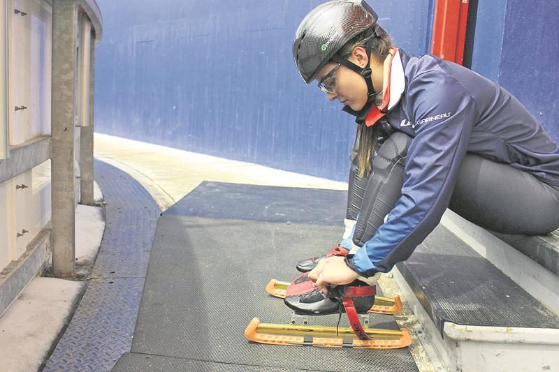 Rosemarie Charest participera aux sélections nationales de patinage de vitesse courte piste à Montréal du 13 au 15 janvier. Photo Courtoisie