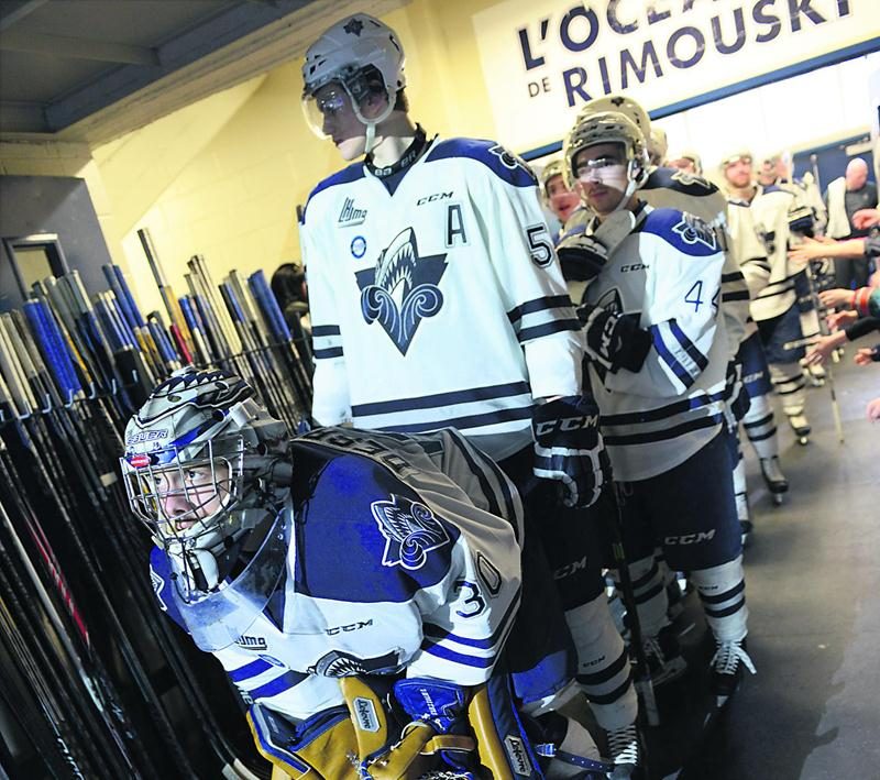 Philippe Desrosiers a conservé la meilleure moyenne de buts alloués (2,50) à travers la LHJMQ cette saison. Photo Courtoisie Océanic de Rimouski
