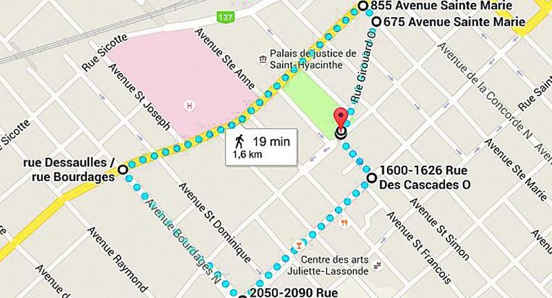 Le départ de la marche se fera vers 13 h 15 du parc Casimir-Dessaulles.
