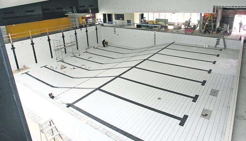 Les travaux de construction du Centre aquatique Desjardins ont été réalisés par l’entreprise ­Pomerleau, l’un des principaux joueurs dans l’industrie de la construction au Québec. Photothèque | Le Courrier ©