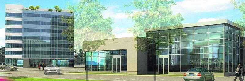 Un croquis de la première phase du Complexe Johnson de 30 M$.