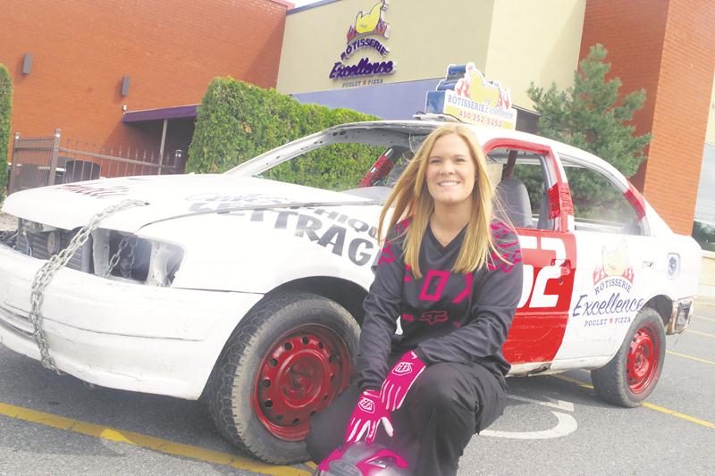Amélie Bourgeois sera l’une des participantes à se lancer dans l’aventure féminine du derby de démolition de l’Expo agricole de Saint-Hyacinthe. Photo Dominique St-Pierre