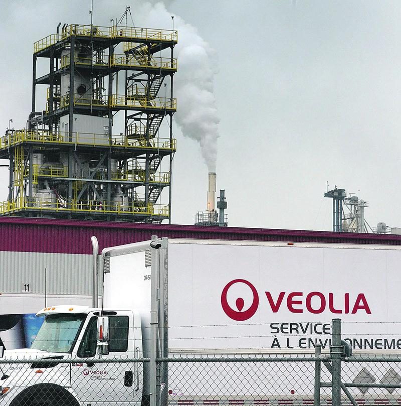 L’usine Veolia de Saint-Hyacinthe. Photo François Larivière | Le Courrier ©
