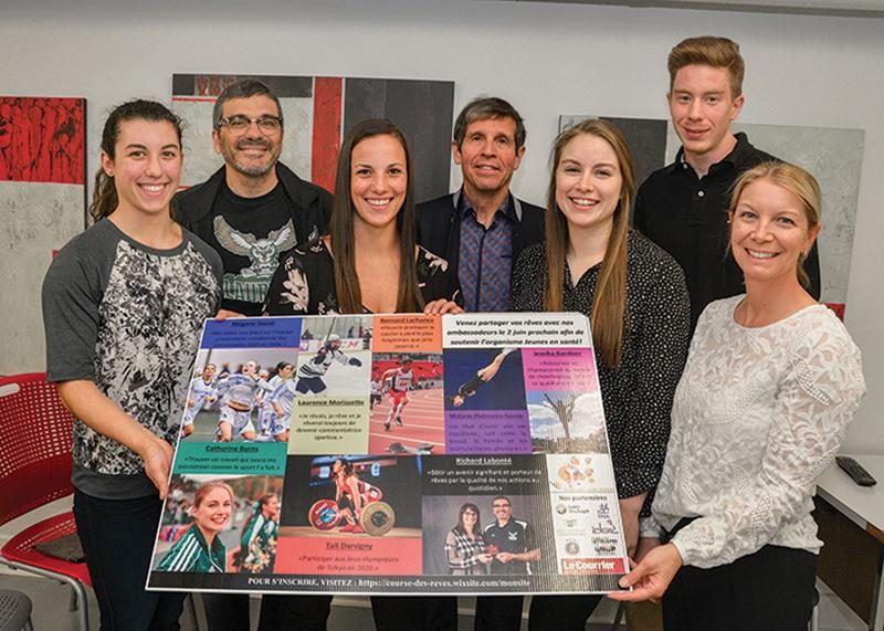 Plusieurs « ambassadeurs » ont accepté l’invitation de se joindre à la Course des rêves. On retrouve Tali Darsigny, Richard Labonté, Laurence Morissette, Bernard Lachance, Catherine Byrns ainsi que l’instigateur de l’activité, Julien Pinsonneault, et la coordonnatrice de Jeunes en santé, Véronique Laramée.