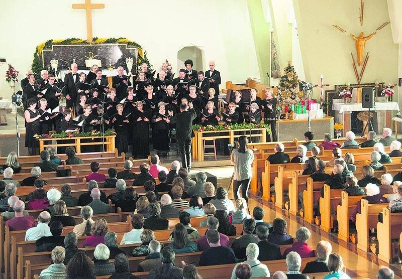 Le concert offert le 20 décembre par l’Harmonie Vocale de Saint-Hyacinthe à l’Église Saint-­Joseph a été un grand succès. Marco Langlois ©