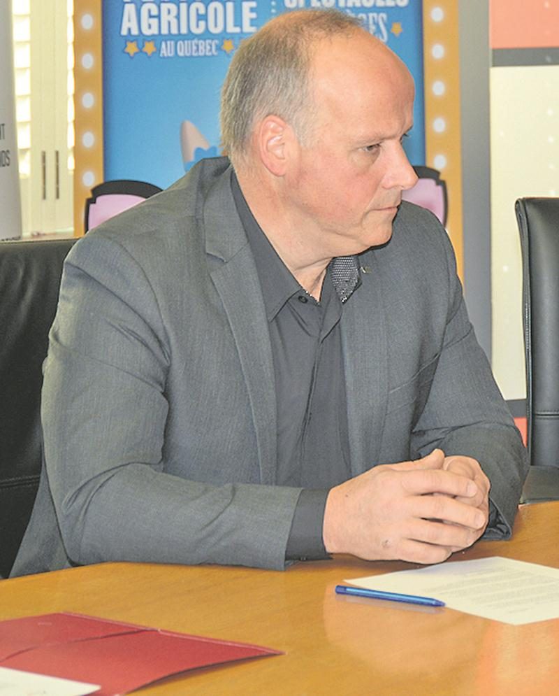 Simon Giard, président de la Chambre de commerce de la grande région de Saint-Hyacinthe.