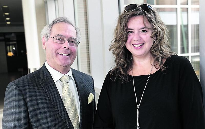 Le dossier de la Fondation Honoré-Mercier s’est illustré parmi une trentaine de candidatures, lui permettant de recevoir un don de 300 000 $ des frères Lassonde. Sur la photo : Le Dr Gilles Brien, président de la Fondation et Me Isabelle Doyon, directrice générale.