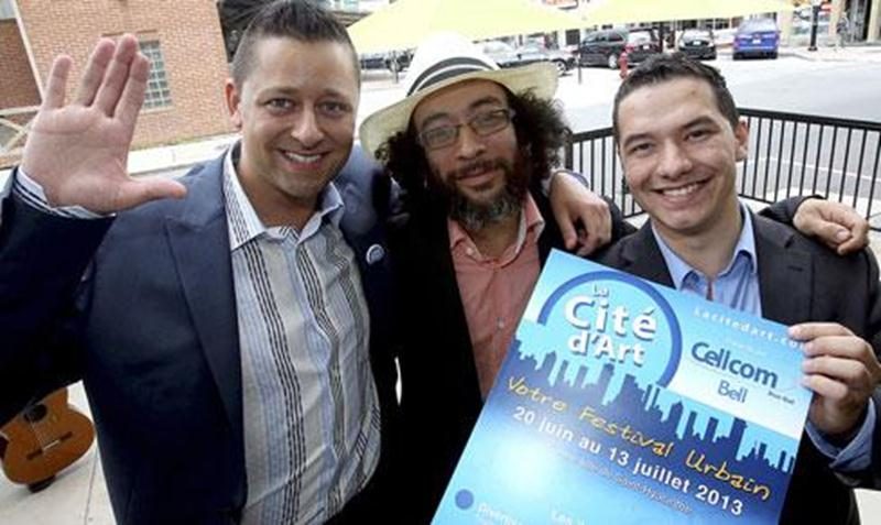 Charly Niles, Victor Varacalli et Loïc Côté sont les trois directeurs du nouveau festival urbain La Cité d'Art.