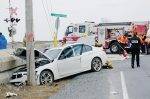 Collision entre trois voitures à Sainte-Marie-Madeleine
