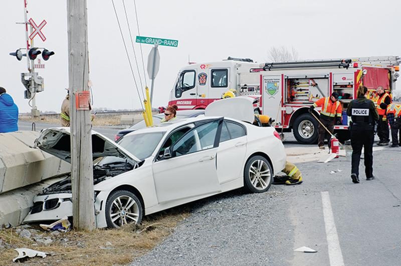 Collision entre trois voitures à Sainte-Marie-Madeleine
