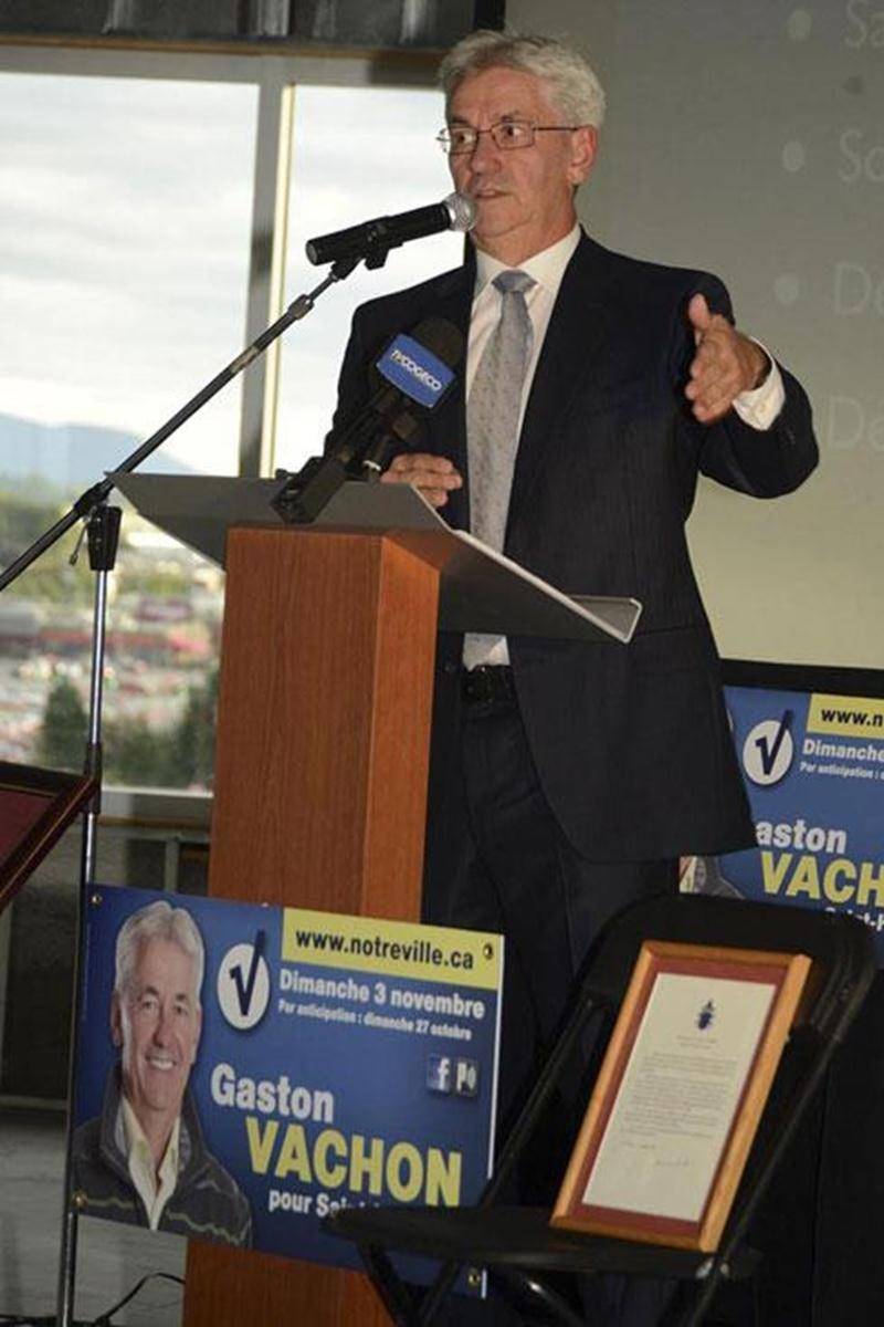 Gaston Vachon a lancé lundi sa campagne électorale en abordant les grandes lignes de son programme devant de nombreux invités.