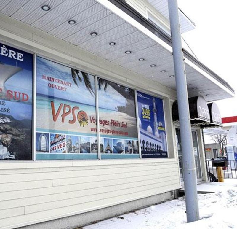 L'agence Voyages Plein Sud qui était située sur la rue Sainte-Anne a déclaré faillite.