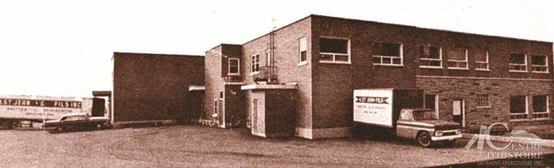 Les installations de l’abattoir H. St-Jean à La Providence en 1972.  Illustration tirée de Le Courrier de Saint-Hyacinthe - cahier industriel et commercial, 1972.