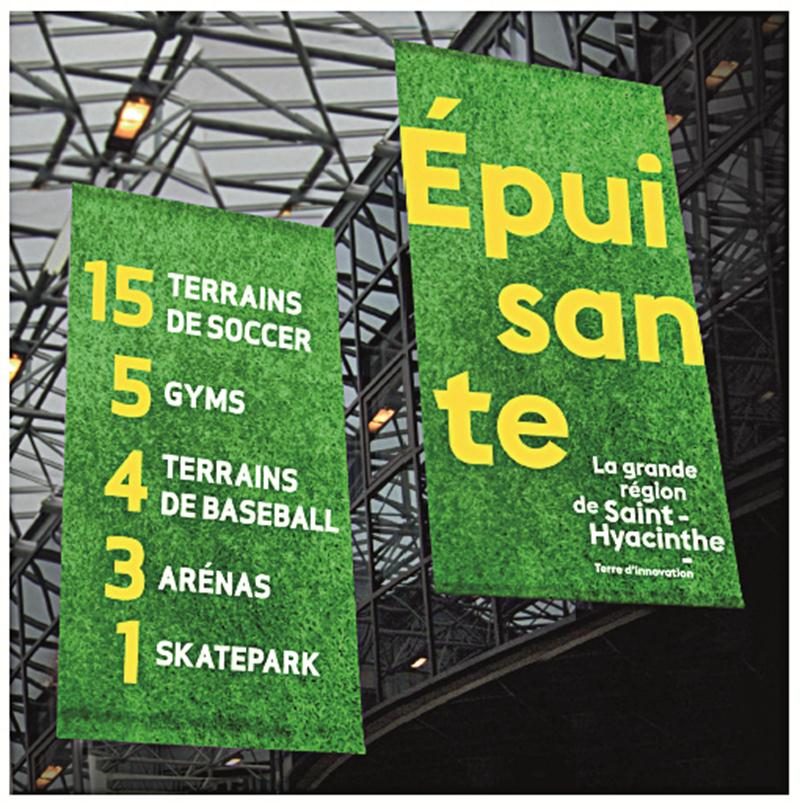 La campagne d’image promotionnelle de la grande région de Saint-Hyacinthe se déclinait sur plusieurs supports publicitaires. Photothèque | Le Courrier ©