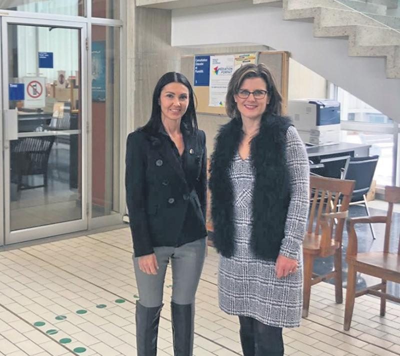 La ministre de la Justice s’est déplacée à Saint-Hyacinthe « en réaction à mes interventions répétées dans le dossier », a annoncé la députée Chantal Soucy. Photo courtoisie