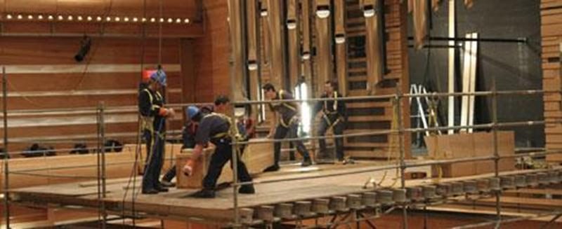 Au total, 6 489 tuyaux fabriqués à la main formeront l’instrument.