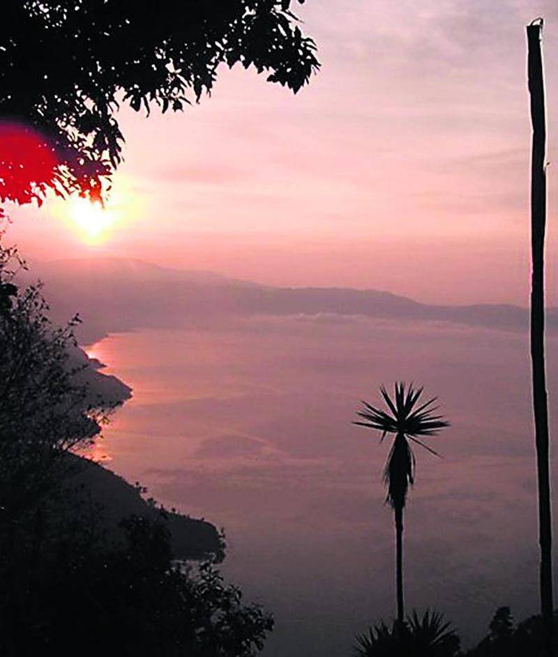 L’un des magnifiques levers de soleil auquel a eu droit Karl Pineault durant son séjour au Nicaragua. Photo courtoisie