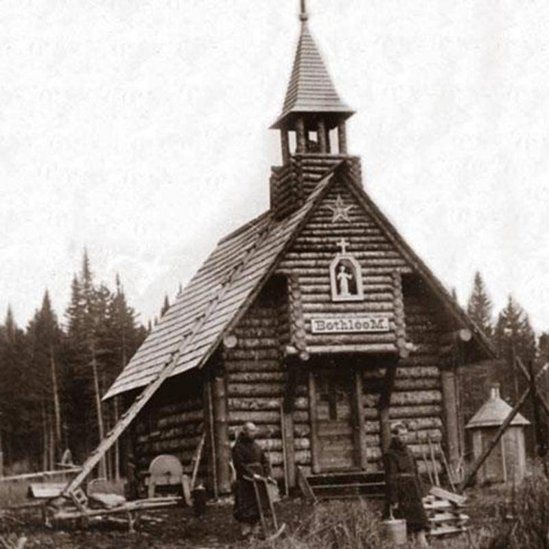La maison-chapelle de Bethléem, à La Patrie(Collection de la Société d’histoire de Sherbrooke)