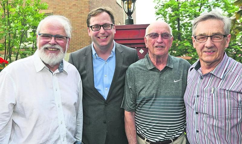Réal Brodeur, Benoit Chartier, Pierre Bornais et Paul Paradis.