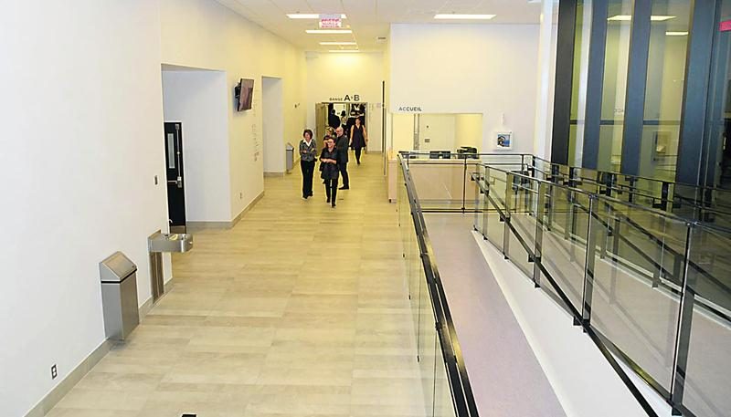Le hall d’entrée du Centre culturel Humania. Photo François Larivière Gosselin | Le Courrier ©