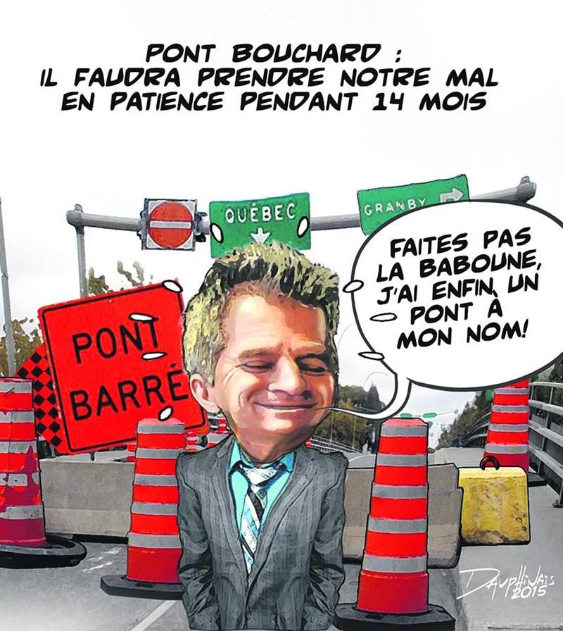 La fermeture surprise du pont Bouchard n’a pas fait que des malheureux, même si elle complique drôlement la circulation en ville.