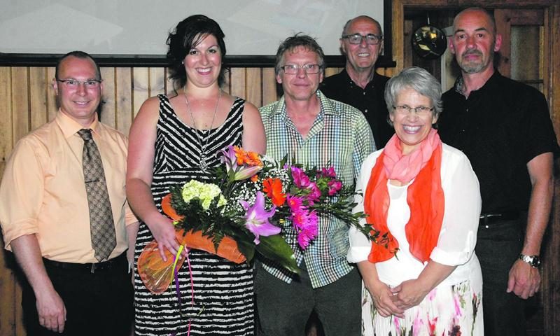 Sur la photo, de gauche à droite, François Choquette, Marie-Claude Morin, Jeannot Caron, Brigitte Sansoucy, André Bourgeois et Yvon Bélanger. Photo Hugues Saint-Pierre