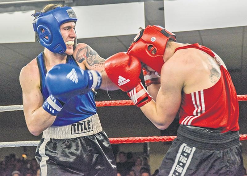 En finale de Boxemania, Samuel Lajoie-Déry s’est imposé par arrêt de l’arbitre dès le 2e round.