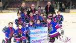 Hockey novice B : les Gaulois champions à Sorel-Tracy!